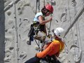 Rettungsübung in Kletteranlage